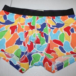 MeUndies colorful camo men's Trunks size medium
